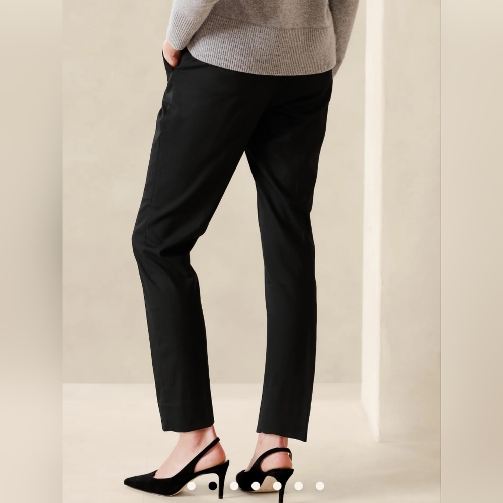 Banana Republic Ryan Curvy Fit Dress Pants, black, size 4 - Picture 9 of 10